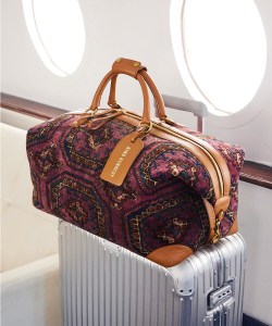 King Kennedy duffle made from antique rugs