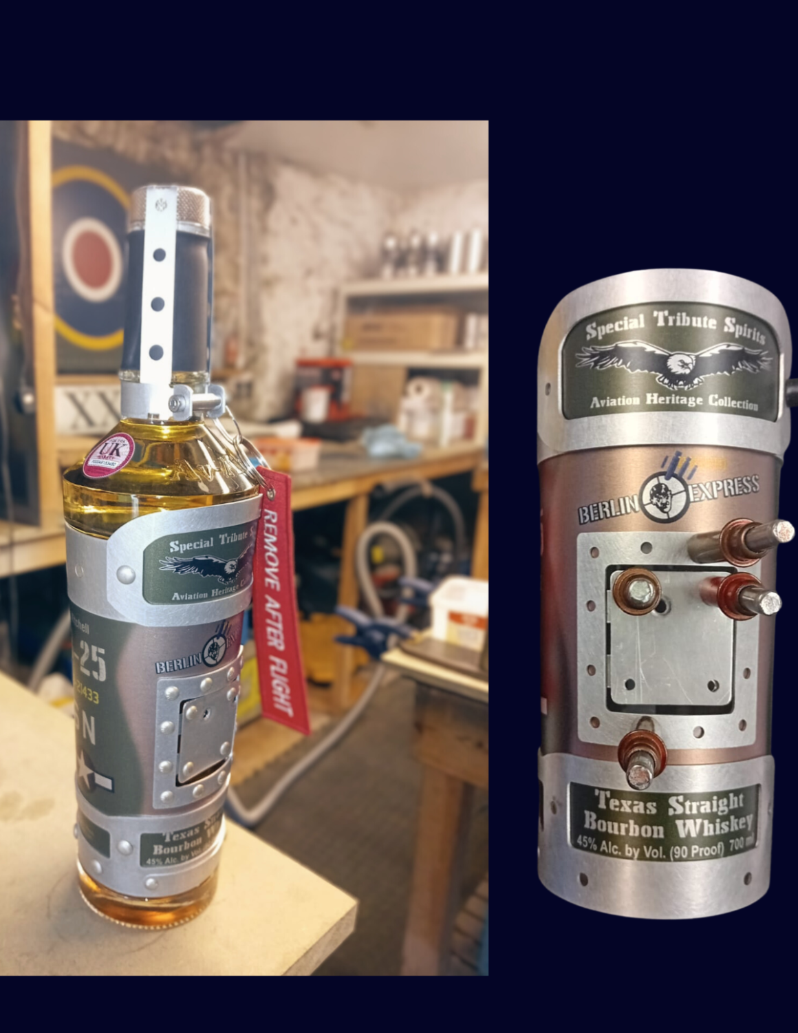 Special Tribute Spirits bottle honoring the Berlin Airlift | image: Special Tribute Spirits