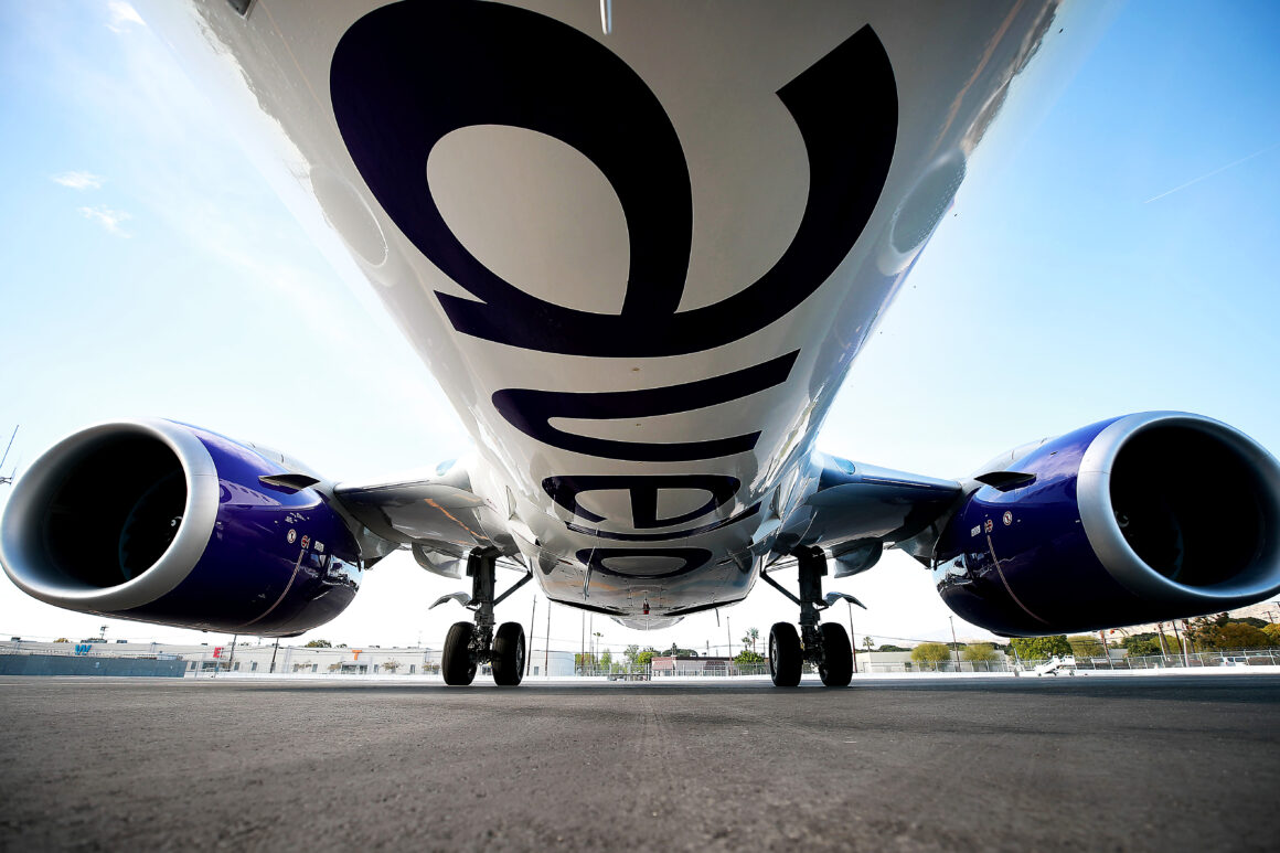 Exterior of Avelo Airlines Boeing 737