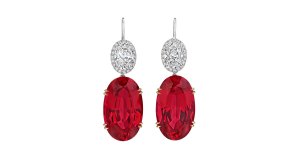 Christie's Harry Winston spinel and diamond earrings