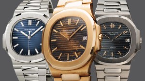 Three Patek Philippe Nautilus watches