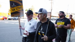 Bryan Cranston and Bob Odenkirk on strike