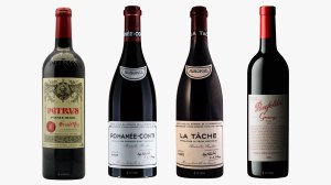 Petrus, DRC, La Tache, and Penfolds Grange