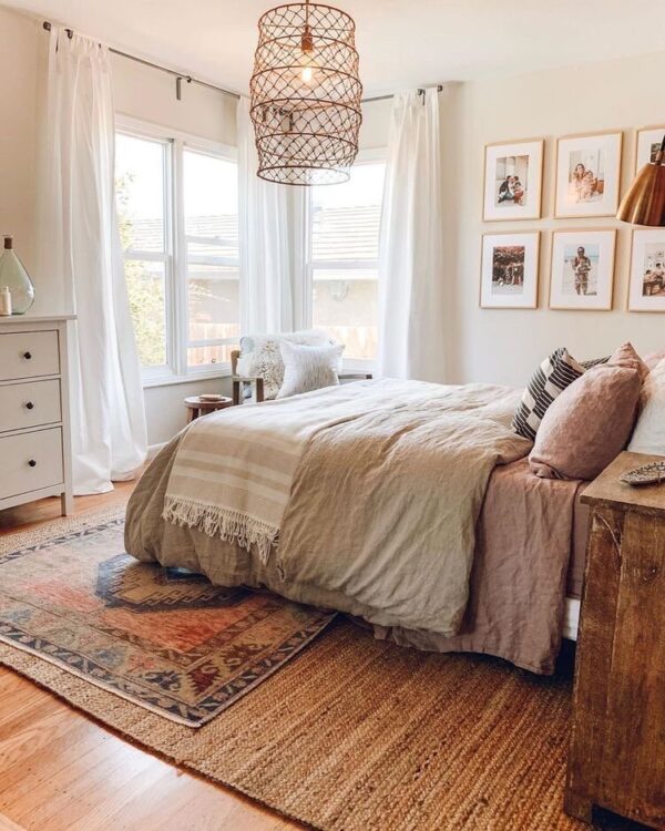 bedroom layer rugs