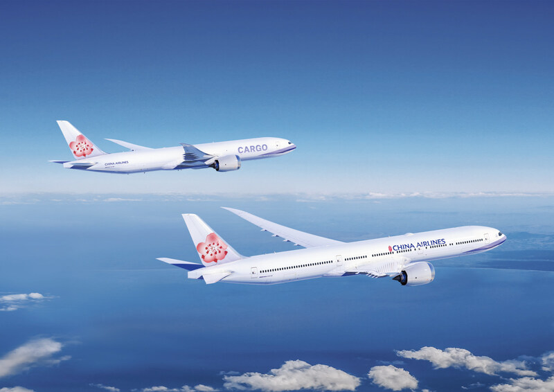 Boeing rendering of a 777-9 and 777-8F in China Airlines livery