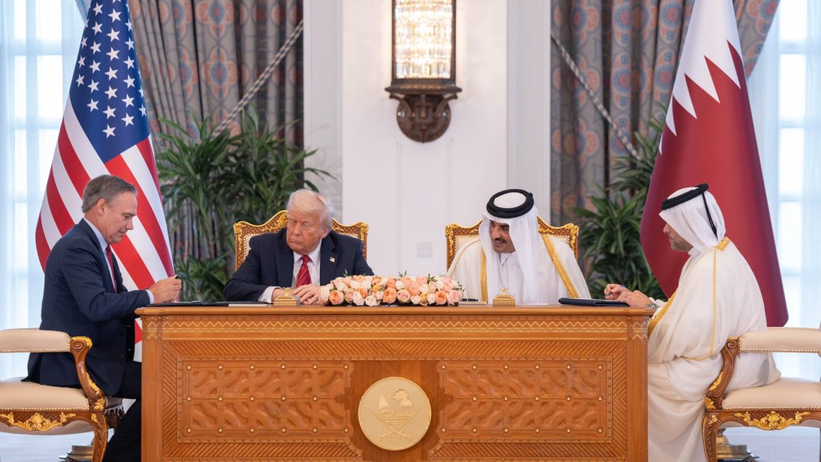 Valued at $96 billion, it was announced alongside Qatari Emir Sheikh Tamim bin Hamad Al-Thani, President Trump, Boeing CEO Kelly Ortberg, Stephanie Pope, president and CEO of Boeing Commercial Airplanes, and Qatar CEO Badr Mohammed Al-Meer.