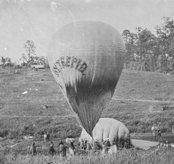 The Union Army used the balloon