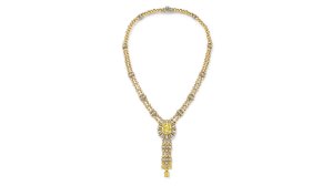 Tiffany & Co. Blue Book Urchin Fancy Intense Yellow Diamond Necklace