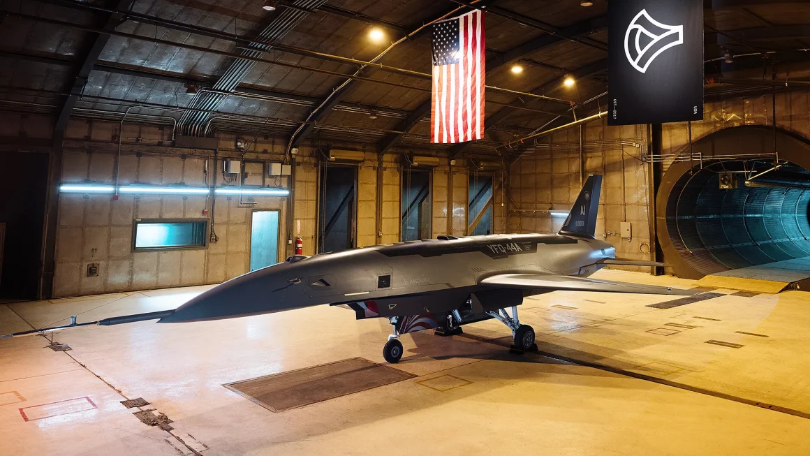 The Anduril YFQ-44A unmanned Collaborative Combat Aircraft. | Image: Anduril