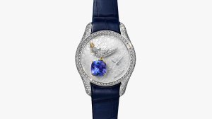 Tiffany & Co's Bird on a Rock Legacy watch, with a 2.72-carat cushion-cut tanzanite.