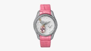 Tiffany & Co's Bird on a Rock Legacy watch, with a 1.45-carat morganite.