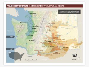 Washington wine map