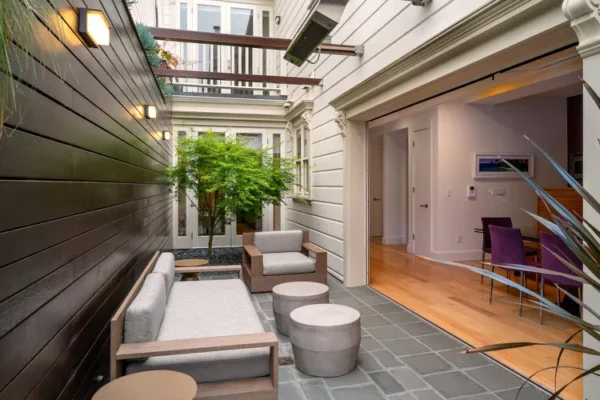 side patio courtyard