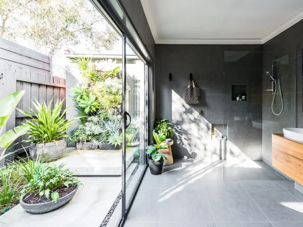 spa with courtyard