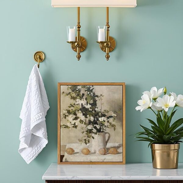 vintage framed canvas wall art