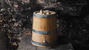 A tonnelet made from ex-Cognac barrels is used to age Maison Psyché's fragrances.