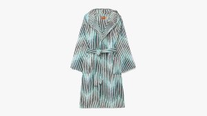 Missoni Home Arpeggio Striped Cotton-Terry Hooded Robe