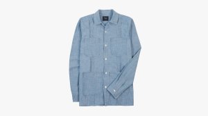 Drake's Bleach Wash Chambray Shirt
