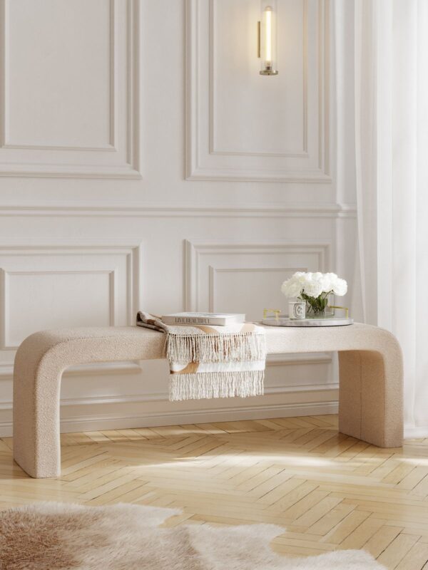curved benches