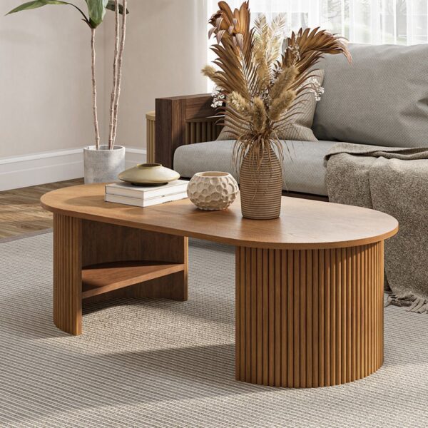 oval coffee table