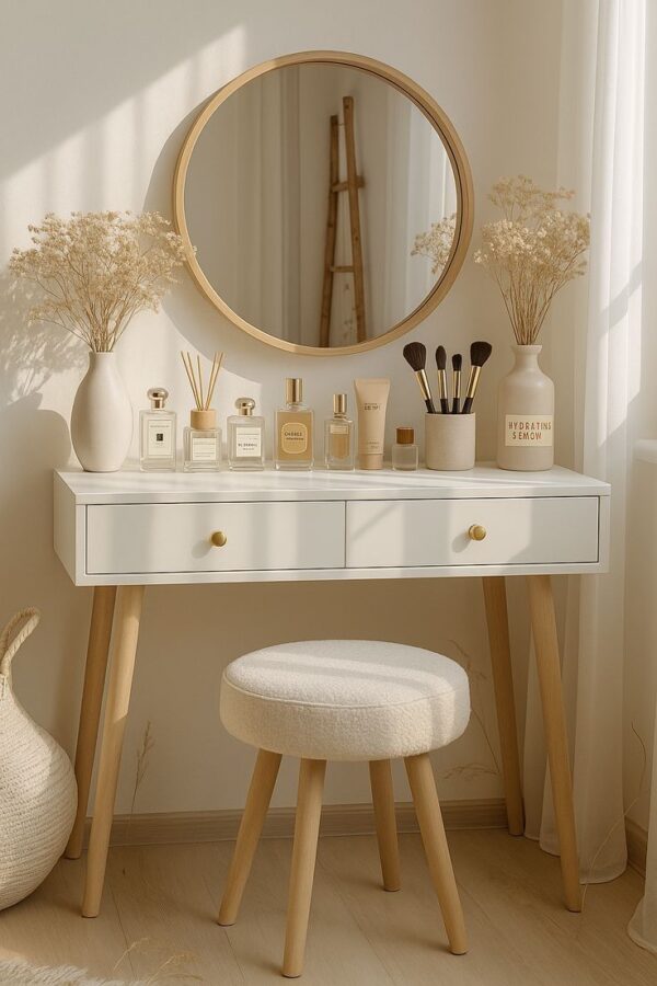 round vanity tables